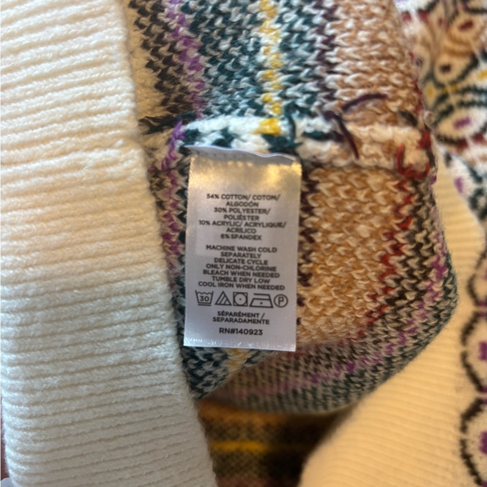 LOFT - Multicolor Knit Sweater - Size Medium
